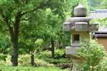 Garden with stone lantern
