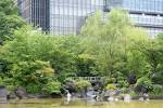 Pond and building