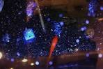 テーブル水槽の金魚