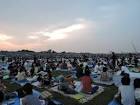 江戸川河川敷花火会場