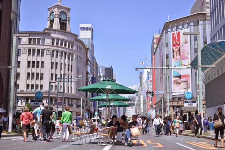 银座 逛街 银座 中央大道 从银座八丁目出发 Matcha 日本旅游网络杂志