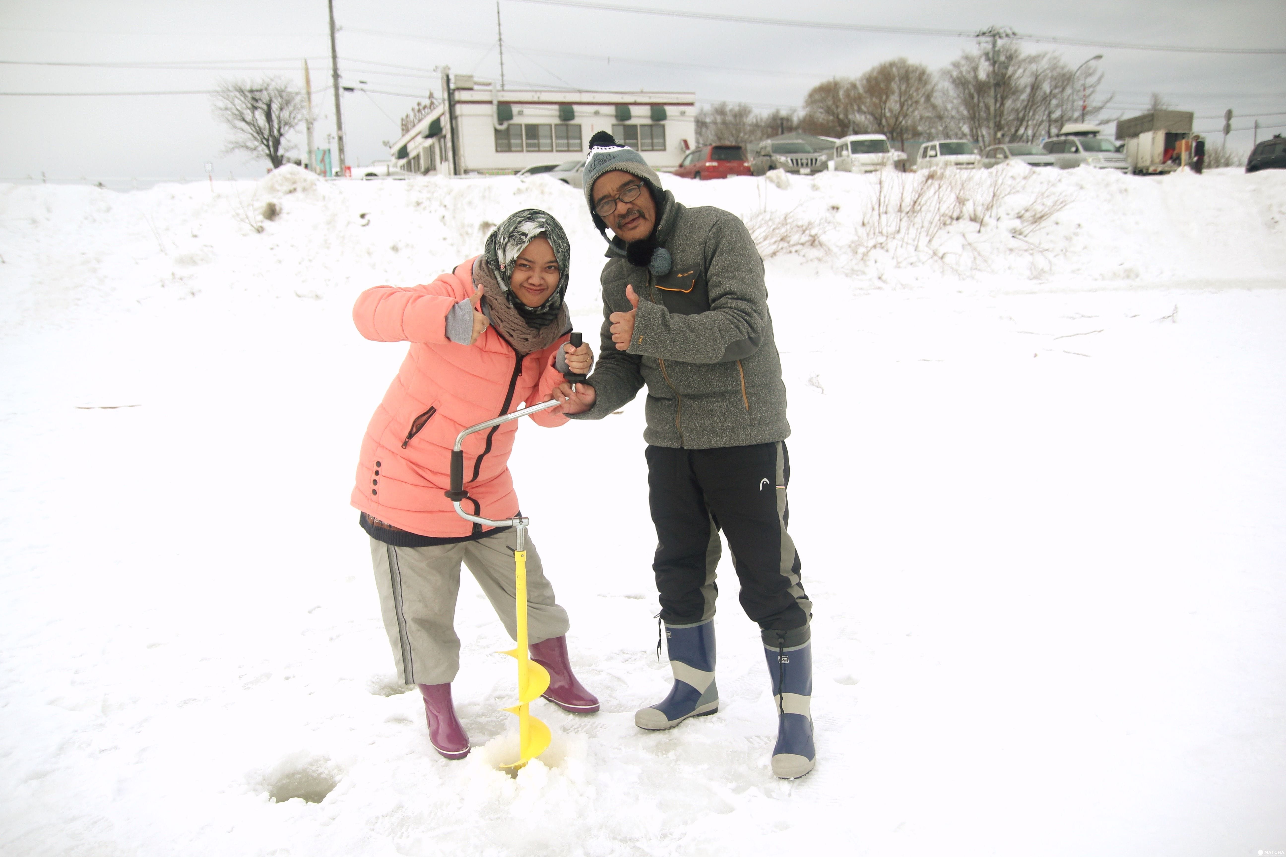 「北海道 石狩」體驗北海道在地人的冬季消遣娛樂:冰上釣魚!釣多少、吃多少唷~