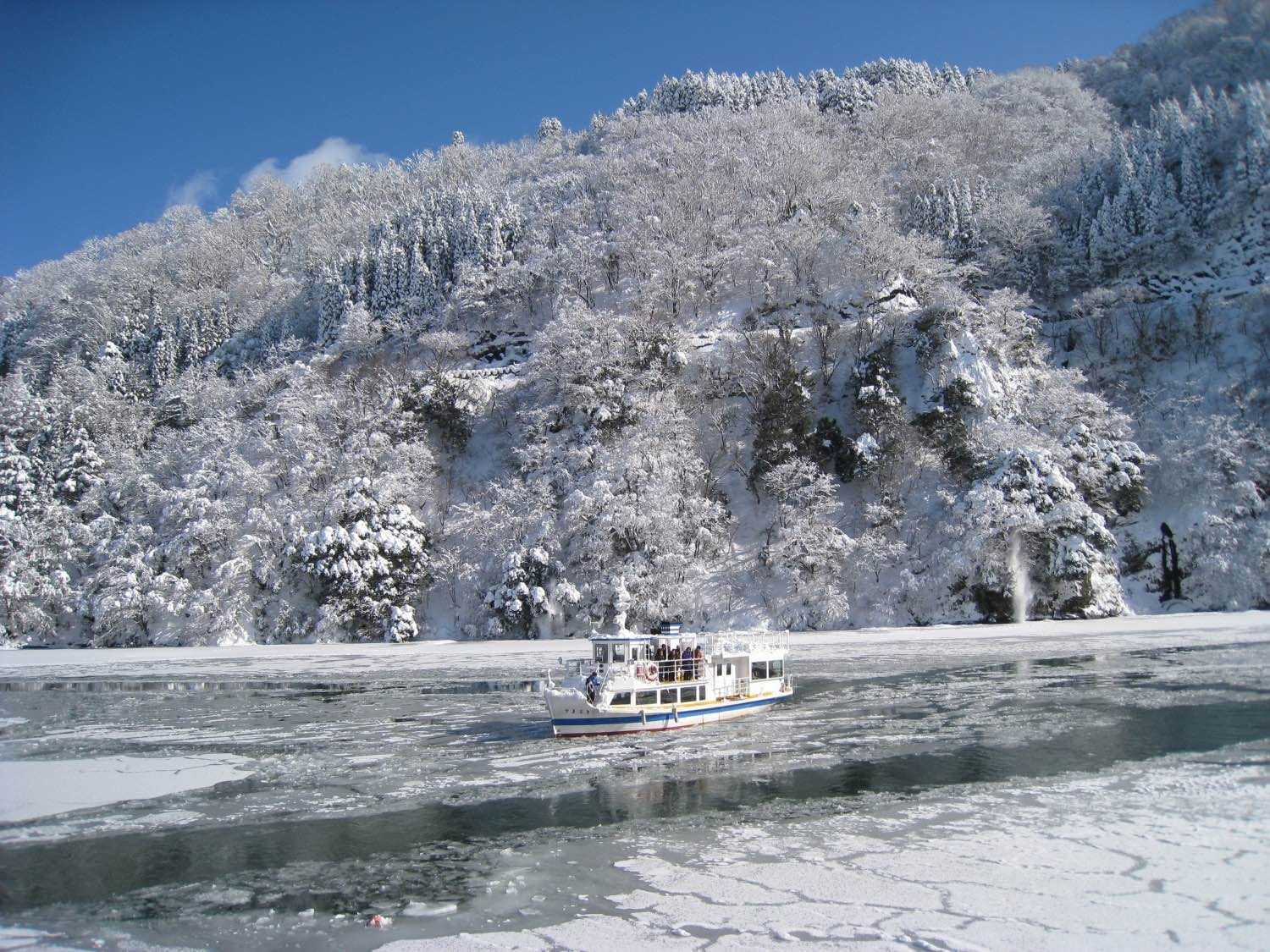 庄川峽 雪