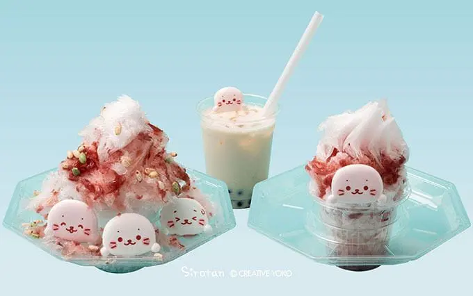 和しろたん小海豹一起度过炎热的夏天吧！ 表参道原宿小海豹期间限定咖啡厅！