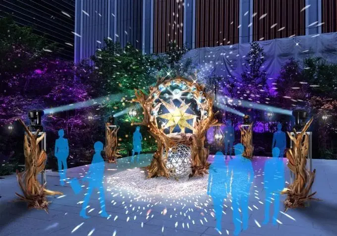 陪你去看流星雨落在这地球上，“NIHONBASHI-流星之森”浪漫点灯