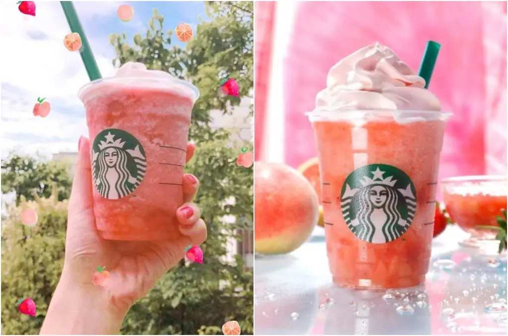 Starbucks「蜜桃粉水果星冰樂」粉嫩登場