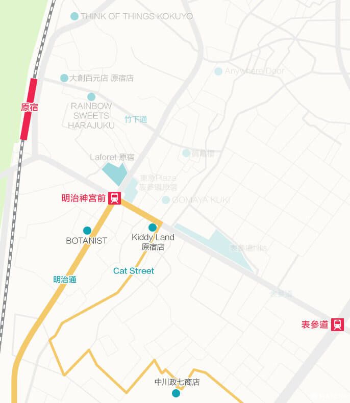 原宿 明治神宮 地圖