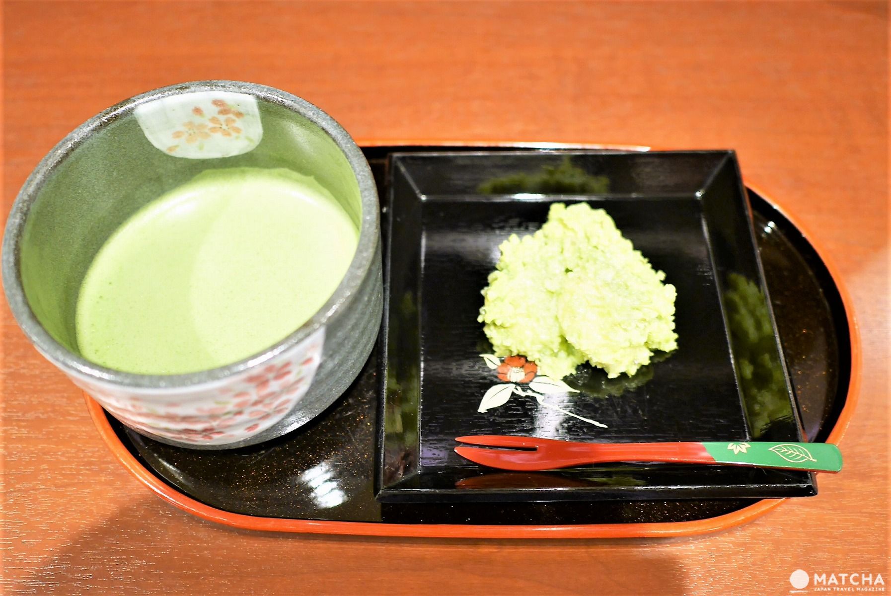 ずんだ餅と抹茶