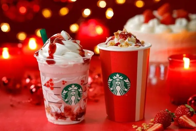 เมนูคริสต์มาส Starbucks ญี่ปุ่น! เต็มอิ่มกับสตรอเบอรี่หวานฉ่ำและแก้วสุดพิเศษ!