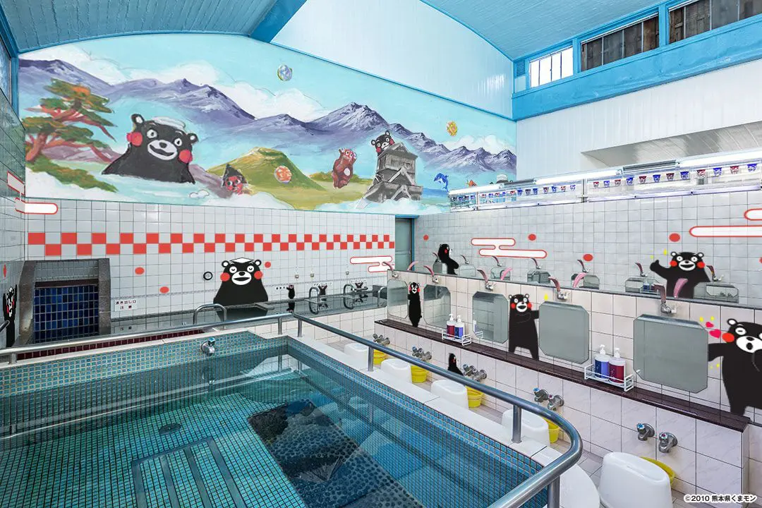 別害羞～與熊本部長Kumamon看晴空塔、泡錢湯！