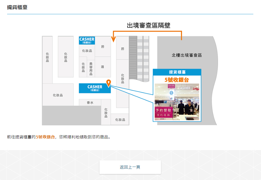 免稅品　出示機票