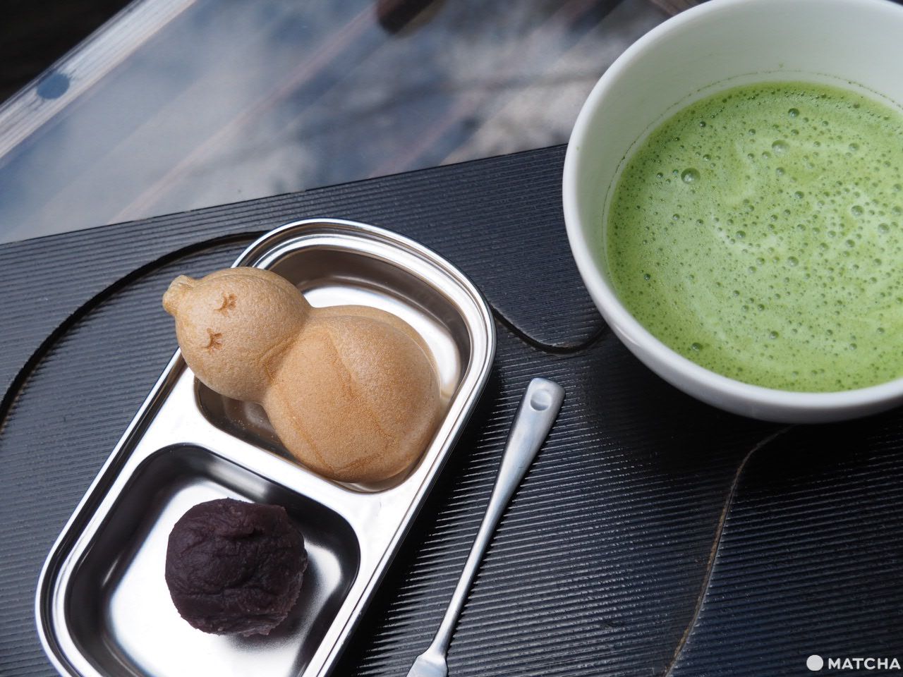 ならやカフェ抹茶最中