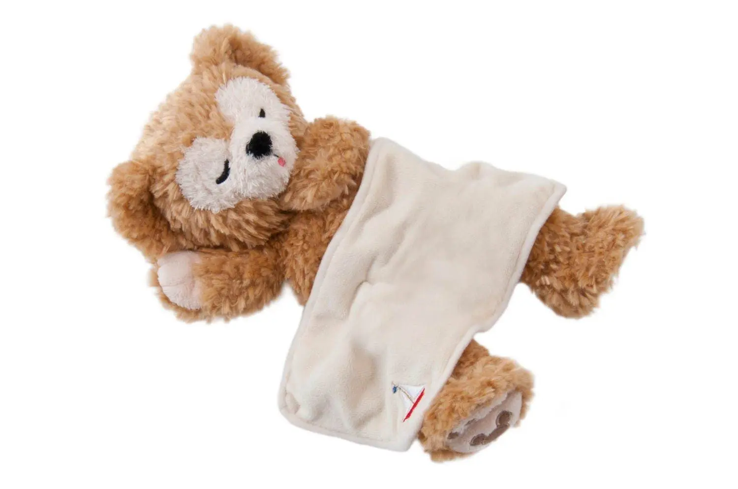 晚安，先跟达菲去睡啰！把迪士尼海洋新商品堆满床