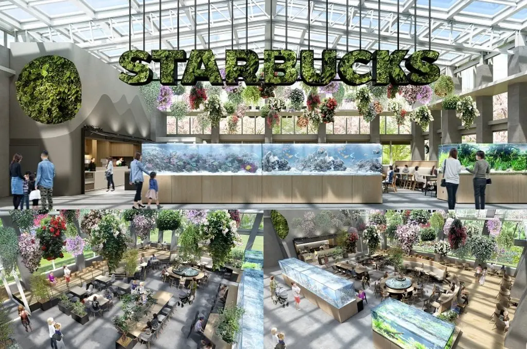 這個Starbucks不一樣！日本大型溫室植物園「HANA・BIYORI」百花環繞的星巴克