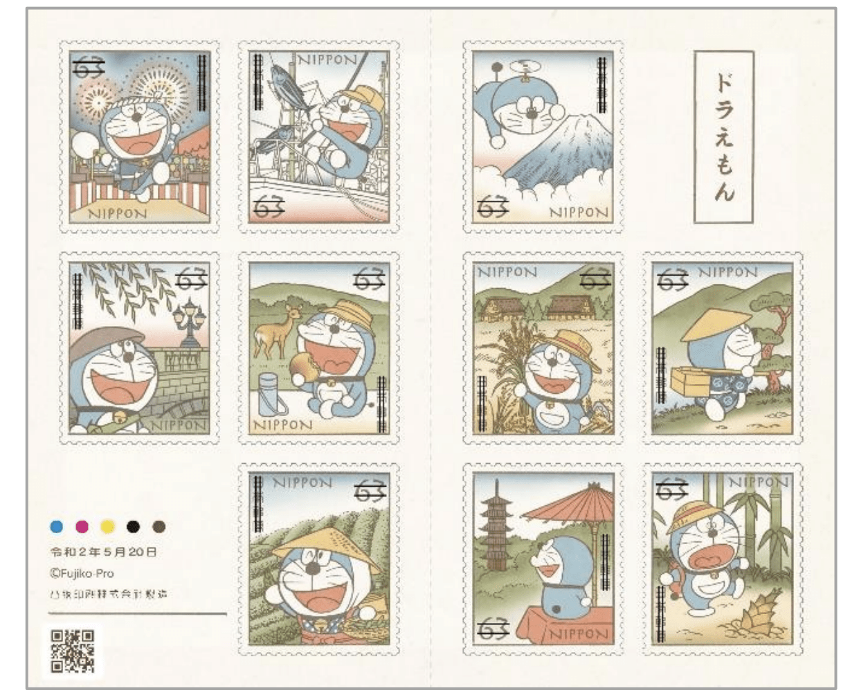 日本郵局x哆啦A夢攜手合作！兩組都想一次包下的郵票組合！