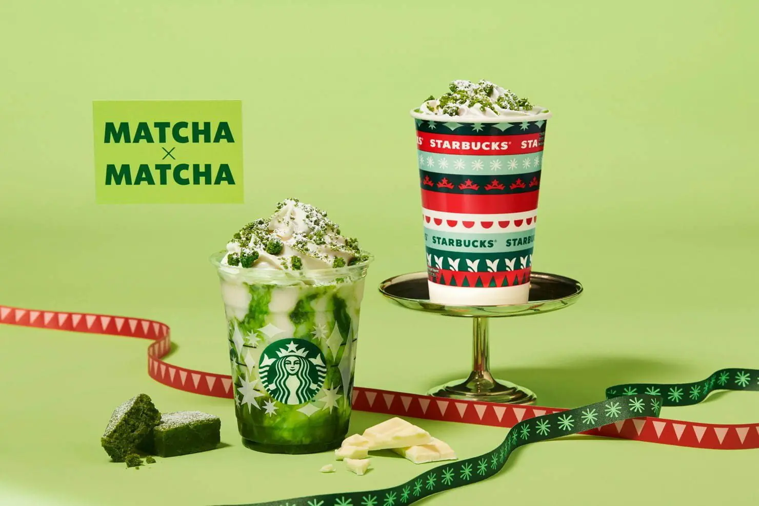 MATCHA X MATCHA เครื่องดื่มรสพิเศษประจำฤดูหนาว 2020 จาก Starbucks