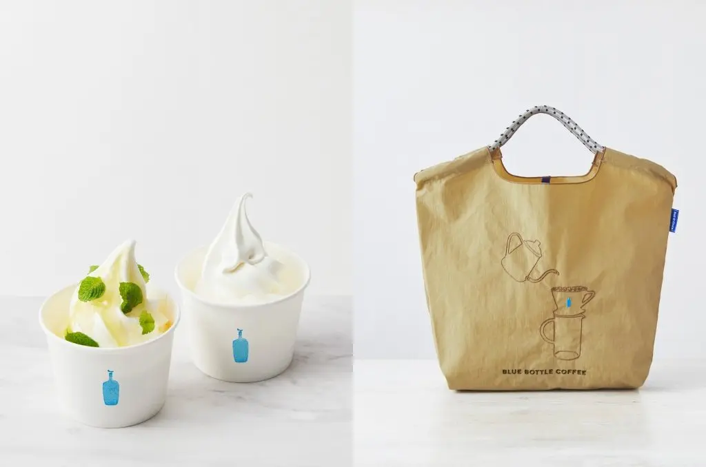 來「Blue Bottle Coffee神戶阪急店」不只喝咖啡，也能吃到霜淇淋啦！