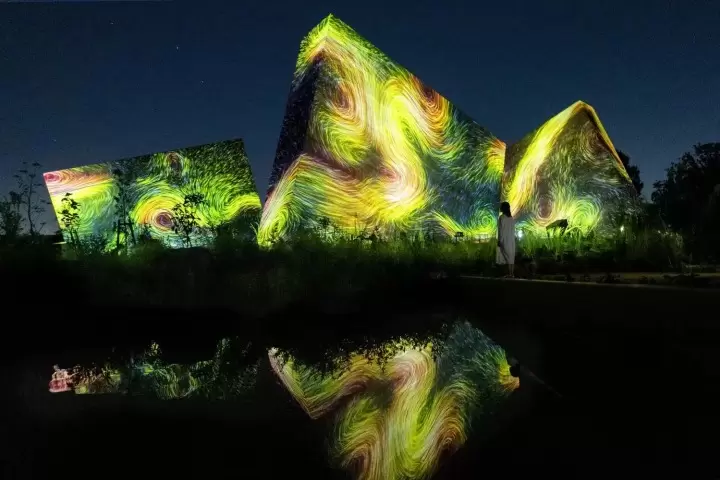 Shining Cosmos Flowers at teamLab Botanical Garden Osaka This November 