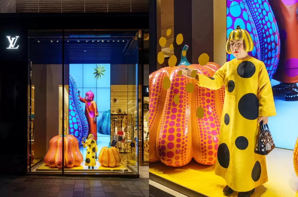 波點女王再次現身東京？LV表參道店草間彌生機器人逼真登場！