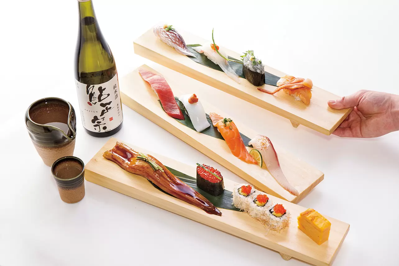 美登利新品牌「梅丘壽司美登利～旬～」當季握壽司拼盤，搭配嚴選日本酒！