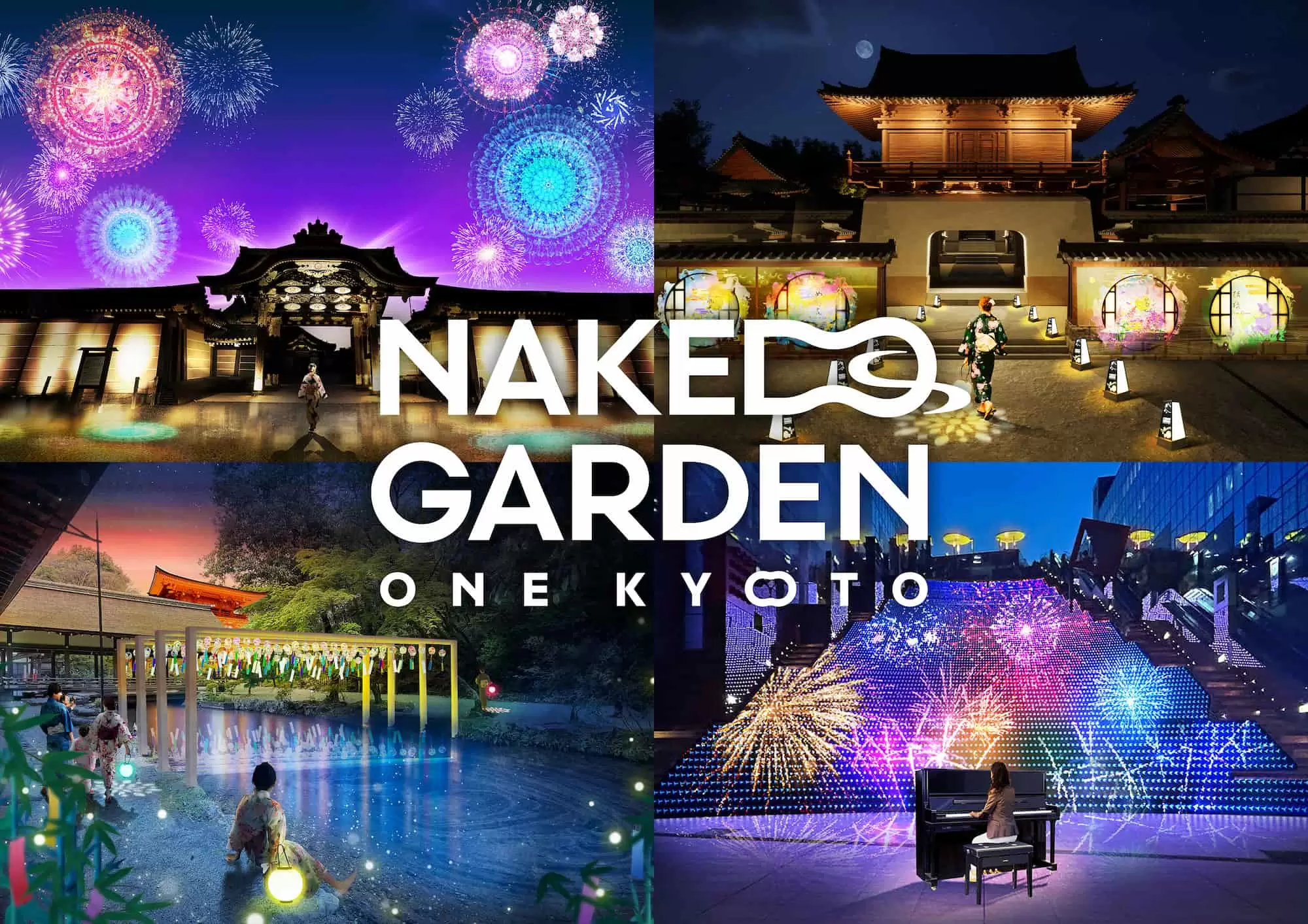 到京都世界遺產欣賞夏夜光雕藝術！NAKED GARDEN ONE KYOTO 2023