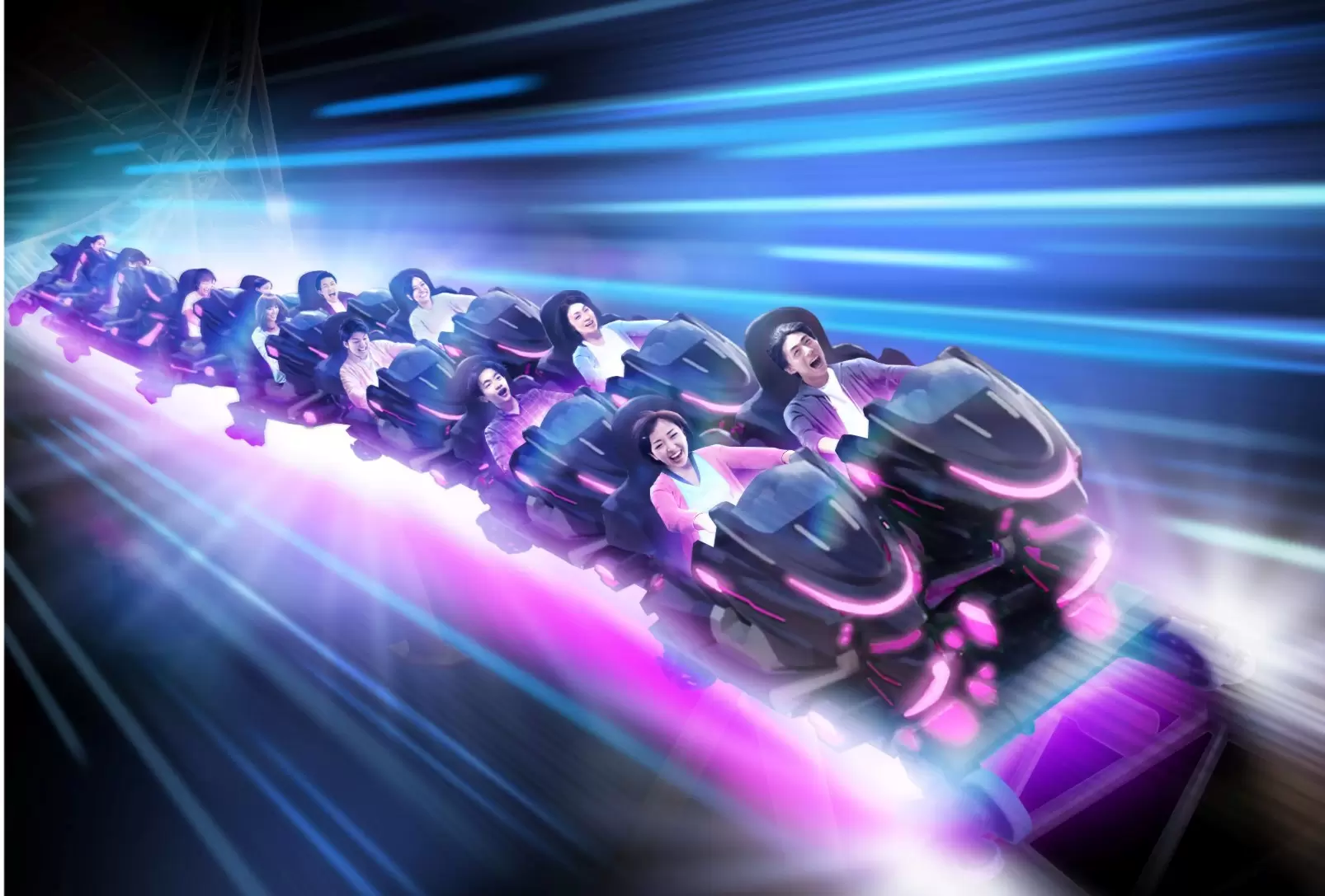 富士急樂園推出全新遊樂設施「ZOKKON」騎上飛速機車，享受快如疾風的暢快！