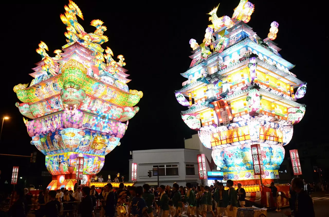 A Lantern Castle in the Sky! Noshiro Tanabata Festival 2025 in Akita