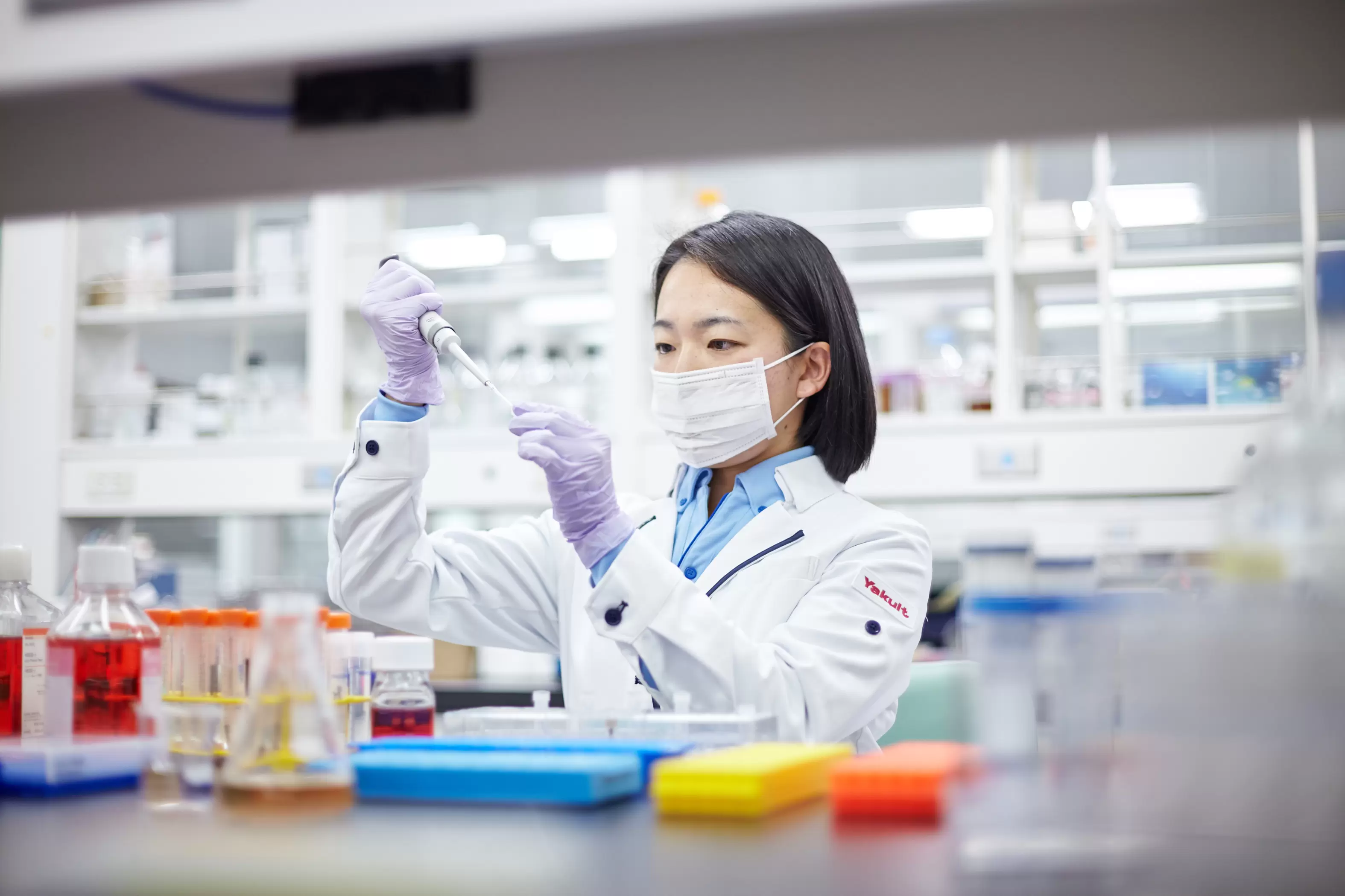 ヤクルト研究風景