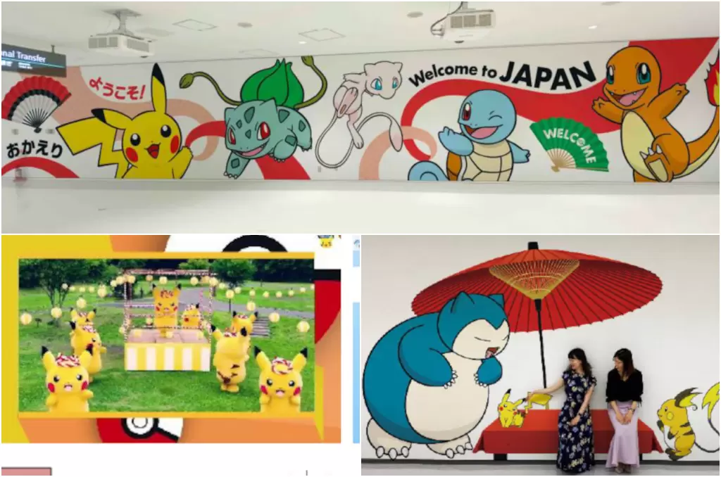 下飛機和寶可夢相見歡！「成田機場」卡比獸拍照牆限定登場