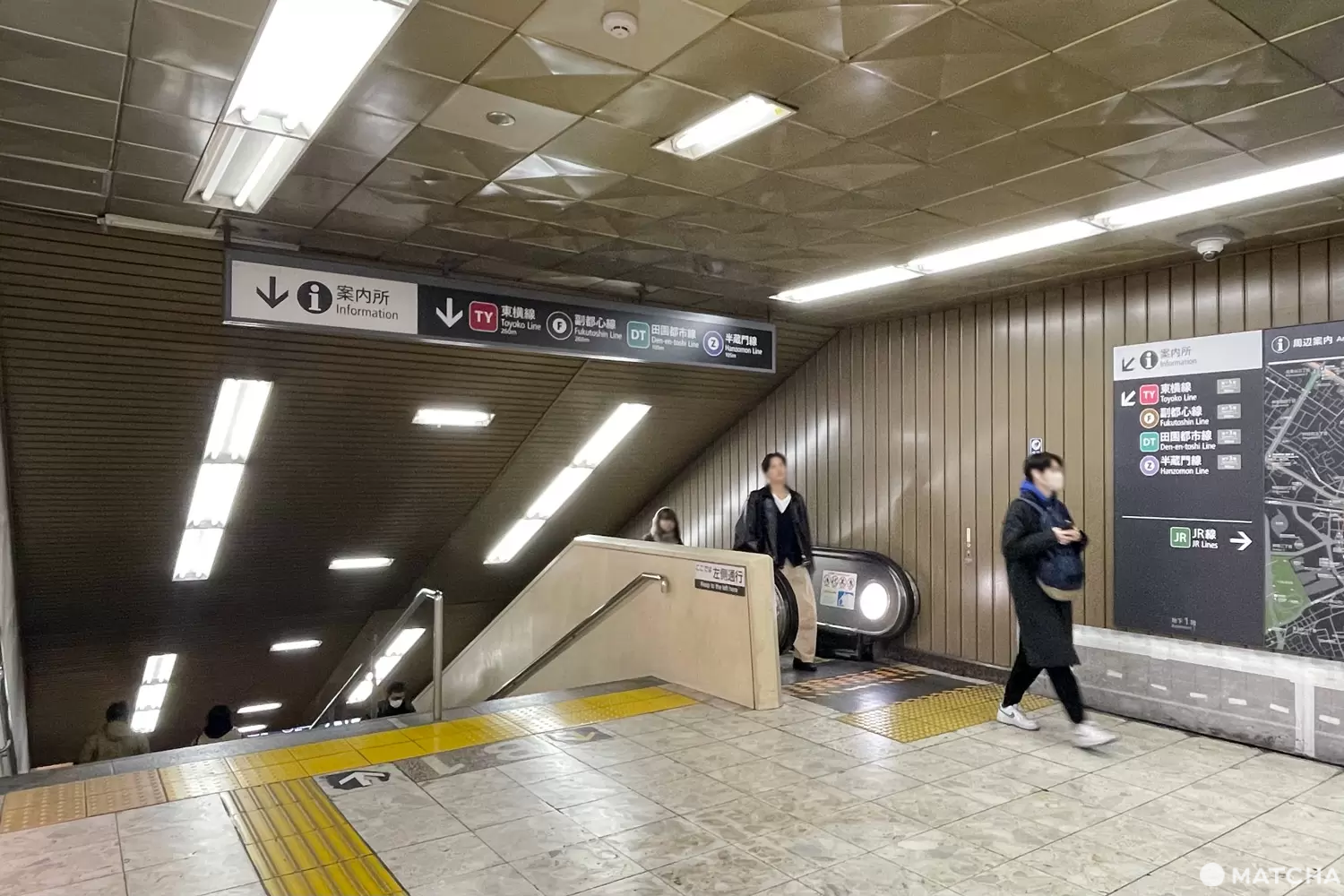 東京メトロ半蔵門線・東急田園都市線への乗りかえ