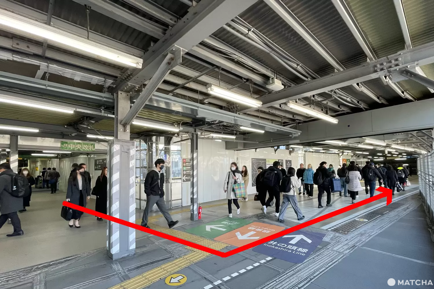 井の頭線への乗りかえ