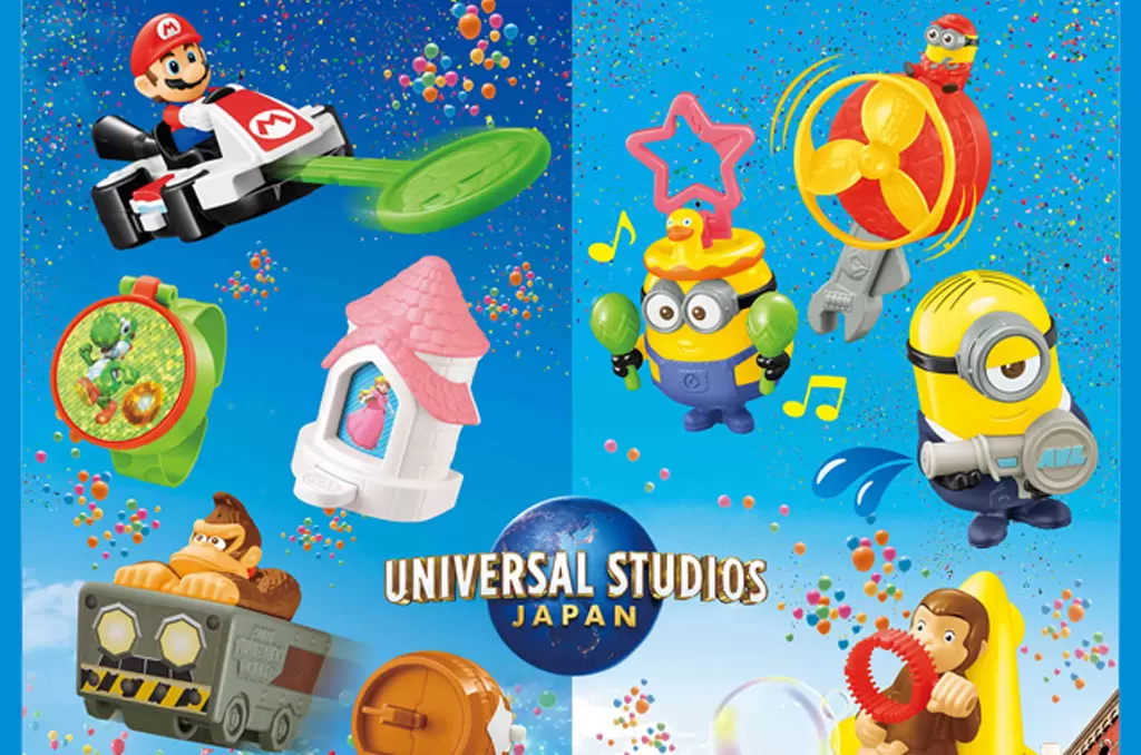 麥當勞聯名環球影城，小小兵、瑪利歐等12款玩具組成迷你樂園！
