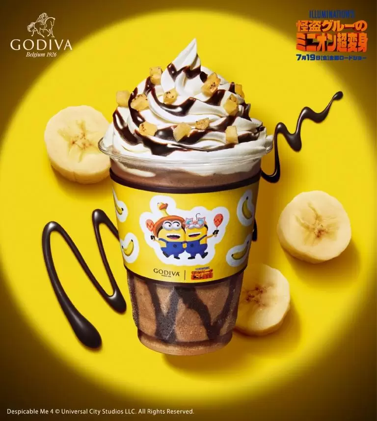 GODIVA與《小小兵》攜手合作打造今夏必吃的巧克力冰淇淋・特調巧克力飲品！