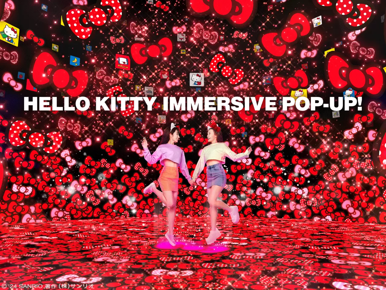 數不清的蝴蝶結！東京澀谷「HELLO KITTY IMMERSIVE POP-UP」免費沈浸式體驗活動