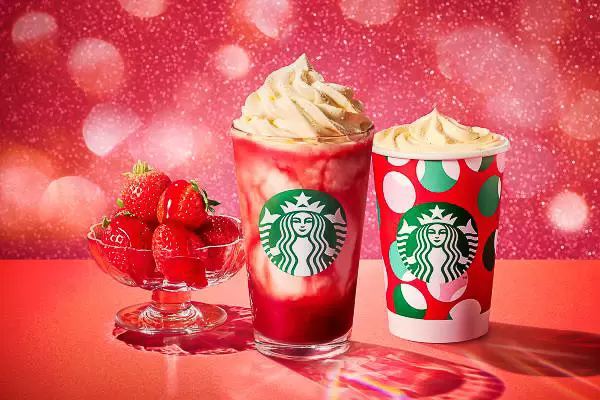 Merry Berry Strawberry！星巴克聖誕限定星冰樂，品嚐草莓酸甜新滋味！