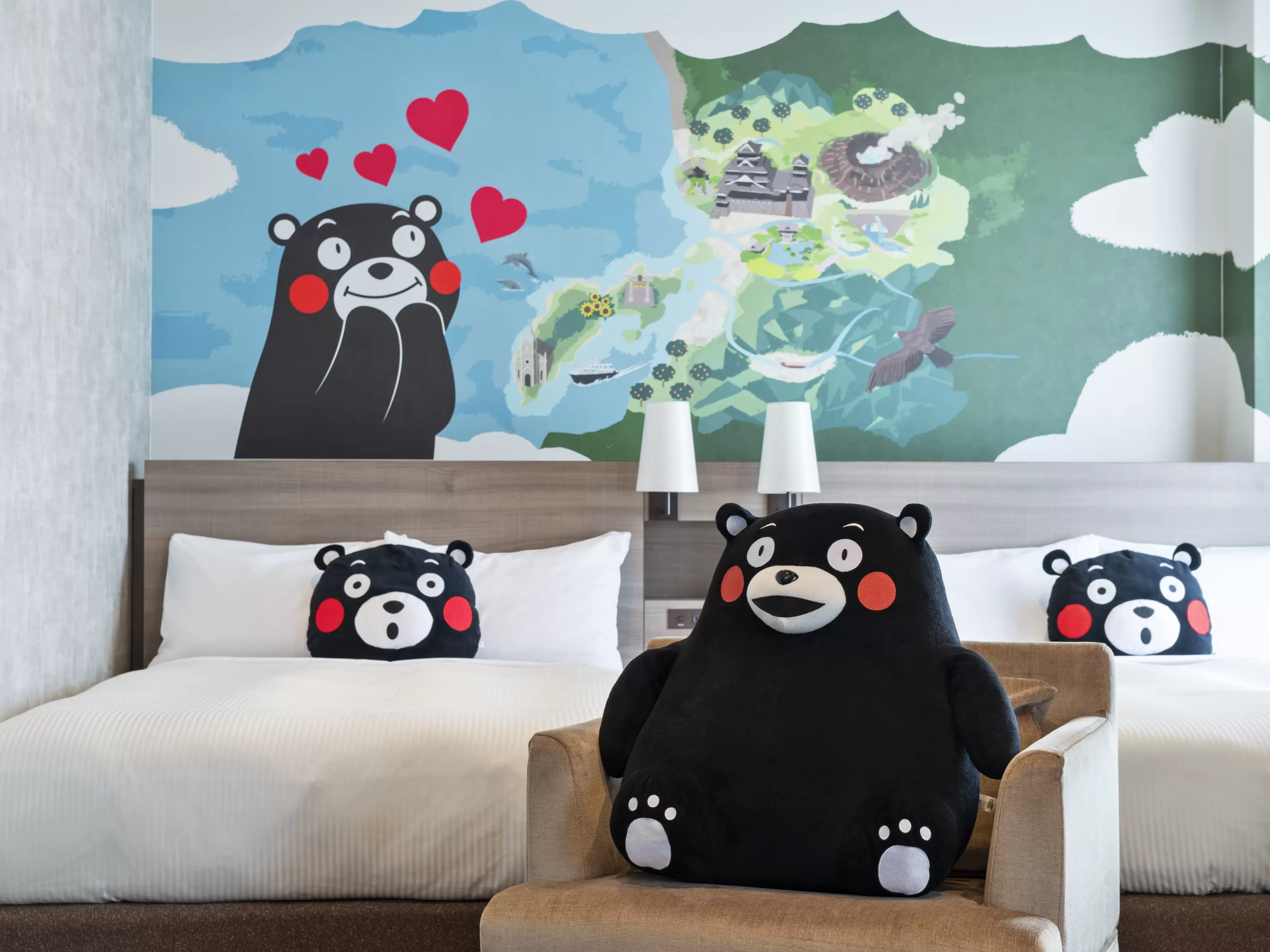 體感熊本全魅力！三井花園飯店熊本「熊本熊主題房」再升級