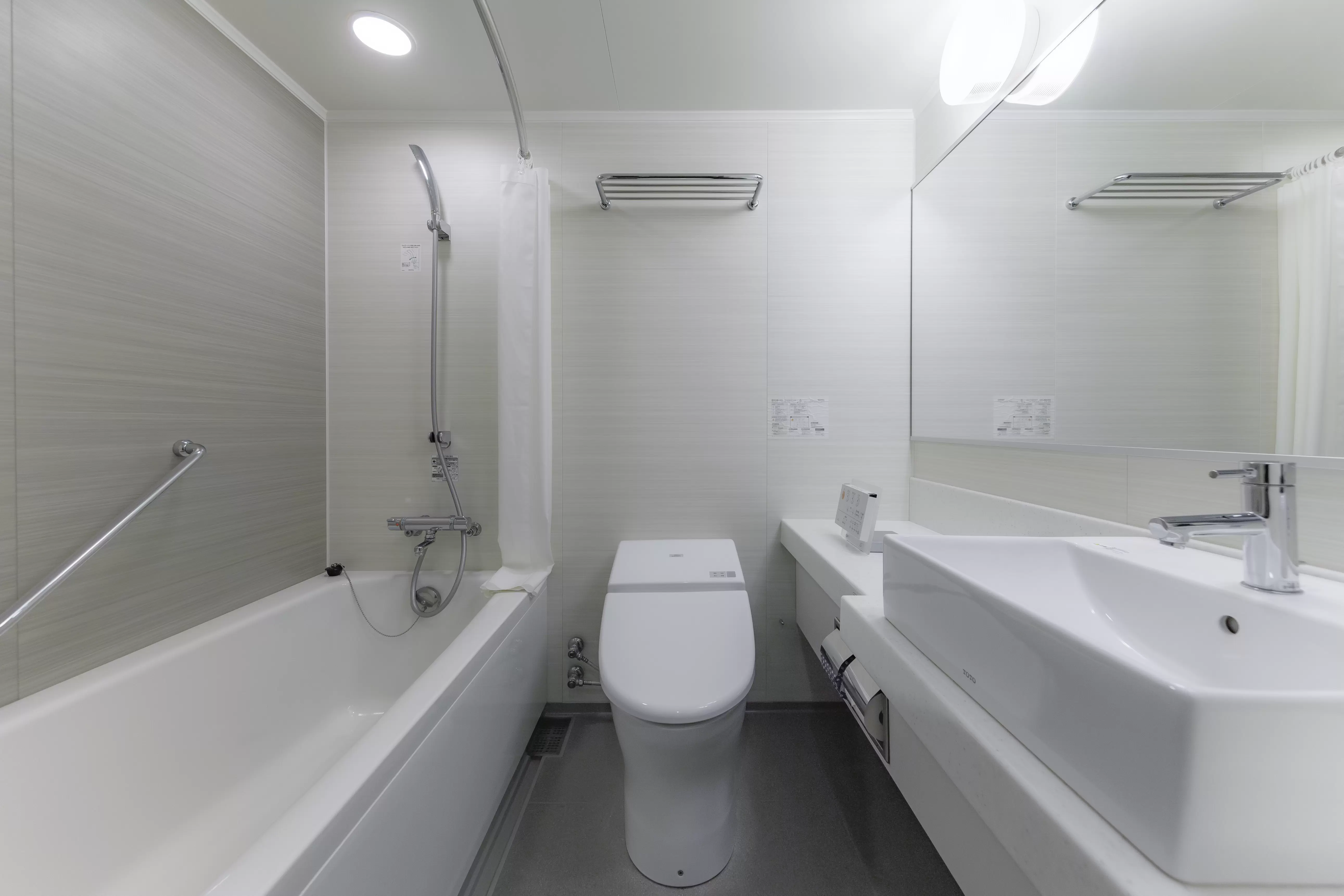 Superior Twin: The bathroom is clean and spacious.<br /> 