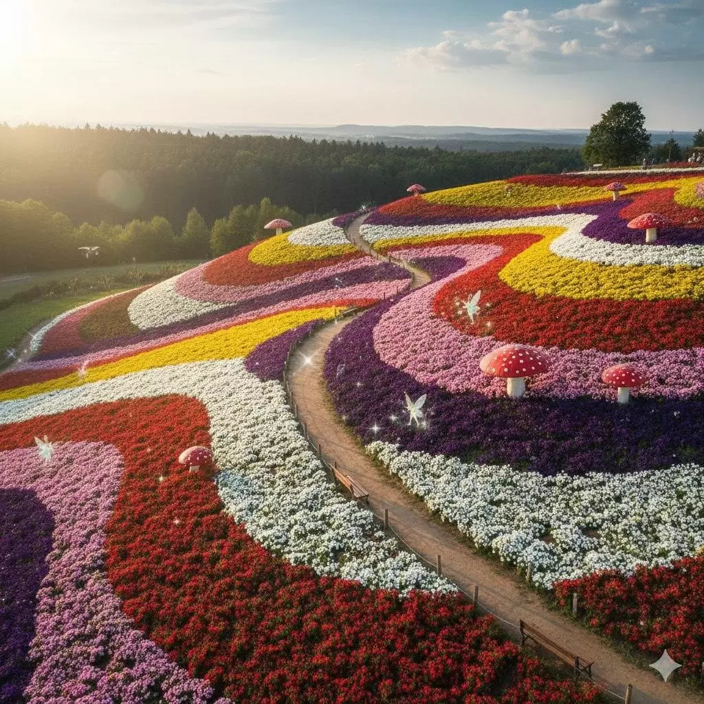 4 萬株矮牽牛染遍山坡！千葉縣「東京德國村」5 月中旬起進入最佳觀賞期