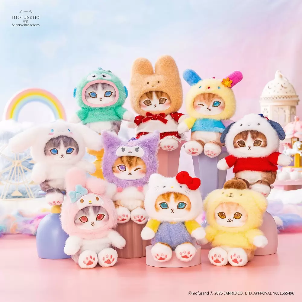 mofusand x Sanrio 2026: Pastel Amusement Park Collection