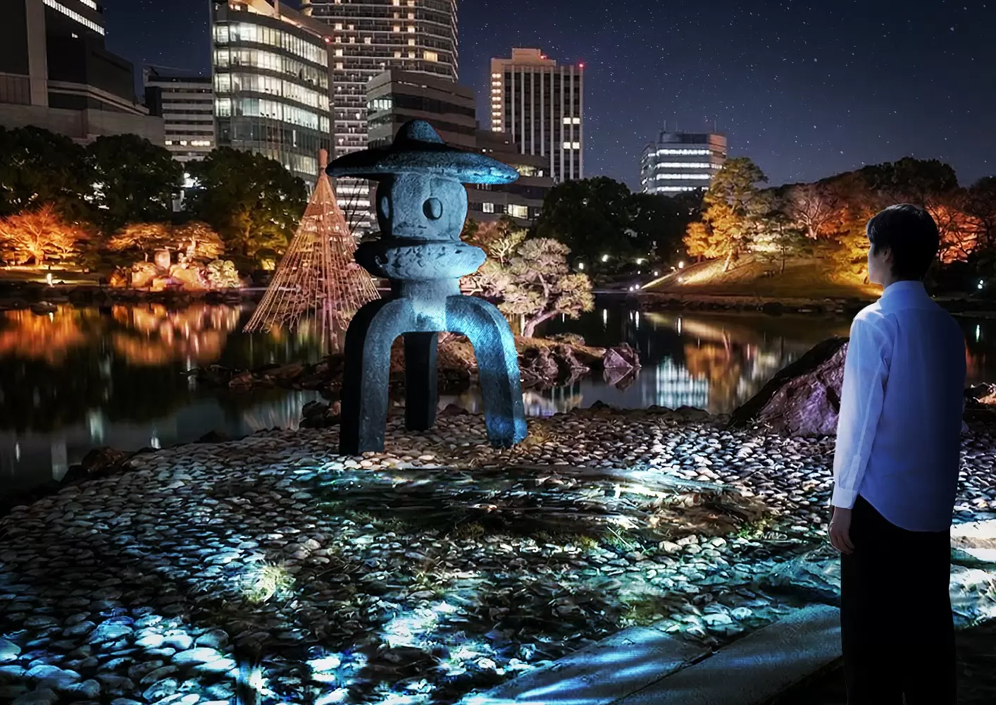 Kyu-Shiba-rikyu YAKAI: Tokyo Night Event with Digital Art and Dining