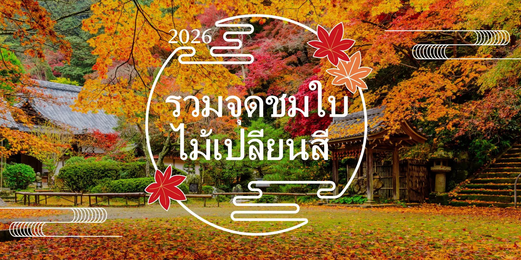 จุดชมใบไม้เปลี่ยนสีในญี่ปุ่น แนะนำโดยพาร์ตเนอร์ท่องเที่ยวในพื้นที่