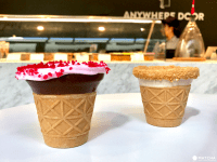 『打卡甜點』吃到一滴不剩！甜筒咖啡杯「Anywhere Door」CORN SHOT（已歇業）