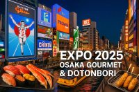 大阪難波観光とグルメを1日満喫！道頓堀クルーズ・たこ焼き・串カツ・寿司食べ放題で