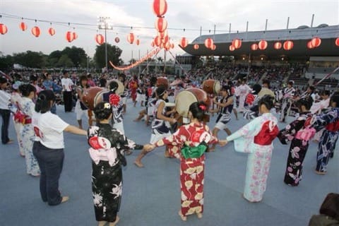 Celebrating Japanese Summer festival - Obon in Yokohama