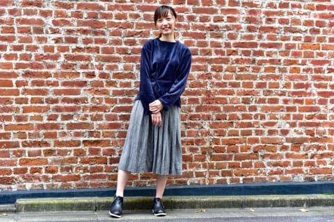 『關西天氣』京阪神11,12月天氣與服裝穿搭示範 女孩穿搭2