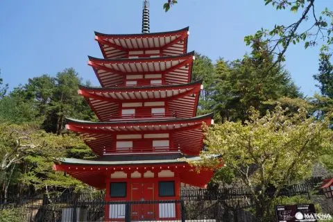 富士山(ふじさん) ・桜(さくら) ・五重塔(ごじゅうのとう) ぜんぶ 一緒