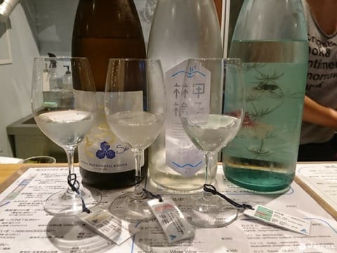 【涩谷】用红酒杯干杯的日本酒!个性清酒立饮酒吧