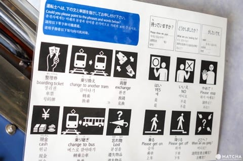 函館市電 路面電車車內