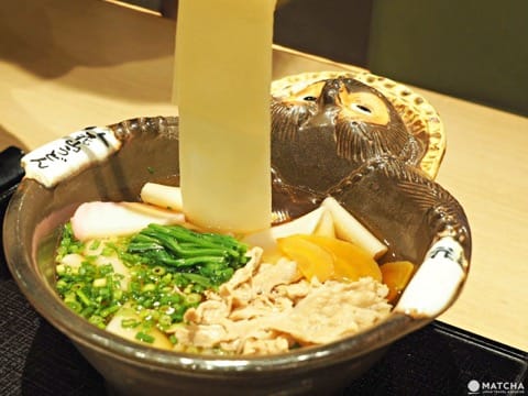 鬼ひも川麦猪汤乌龙面
