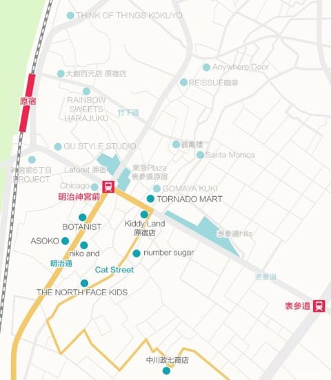 原宿 明治神宮 地圖